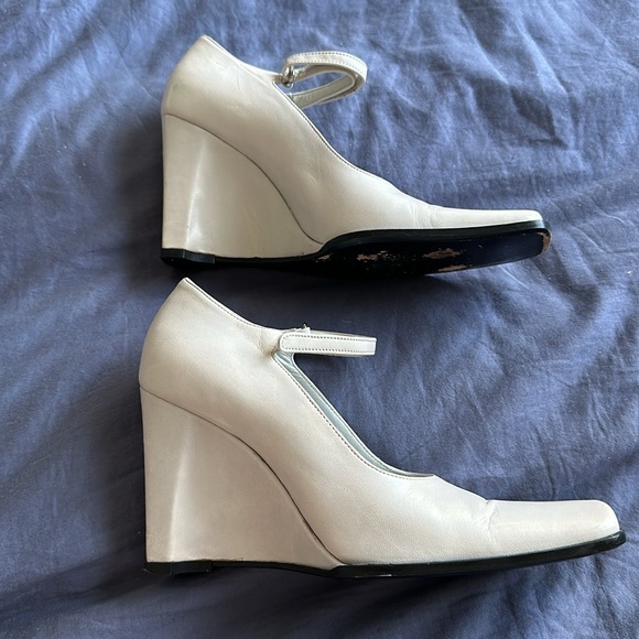 Vintage Mima Valencia Italian Leather Wedges 36 - Picture 3 of 8